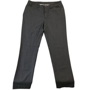 Unknown Brand Women Pants M Gray Dress Pants Button 27" Inseam 28” Waist Line